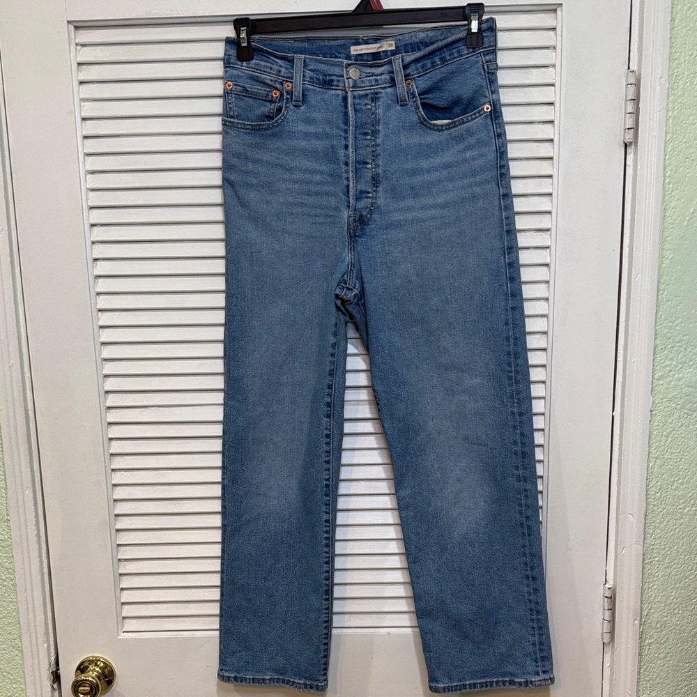 Levi's Ribacage Straight Ankle Blue Jeans